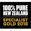 100% Pure New Zealand Specialist Bronze 2017 Logo
